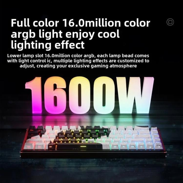 Ajazz ALUX68 MAX RGB Single Wired DIY Magnetic Shaft Mechanical Keyboard, White, Gradient Pink, Day Night, Snow Bottel