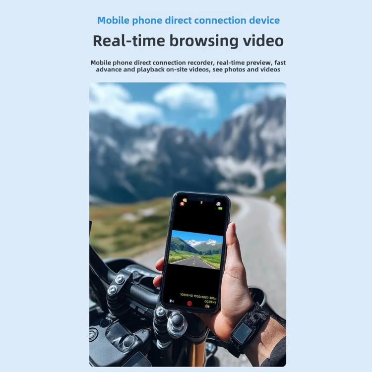 C8Max Motorcycle Intercom Video Helmet Bluetooth Headset HD Video Recorder, Soft Mic, Hard Mic, Soft and Hard Mics