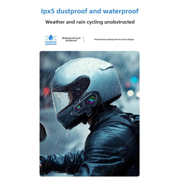 C8Max Motorcycle Intercom Video Helmet Bluetooth Headset HD Video Recorder, Soft Mic, Hard Mic, Soft and Hard Mics