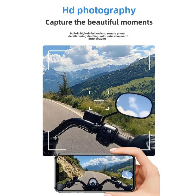 C8Max Motorcycle Intercom Video Helmet Bluetooth Headset HD Video Recorder, Soft Mic, Hard Mic, Soft and Hard Mics