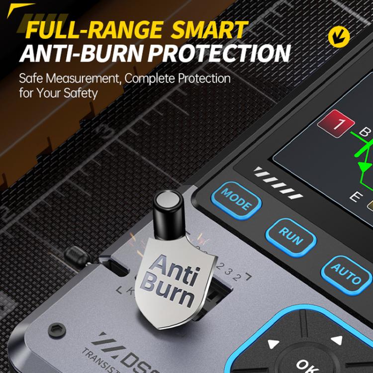 3 In 1 Oscilloscope Transistor Tester Signal Generator 10M Bandwidth Burn-In Proof, FNIRSI DSO-TC4