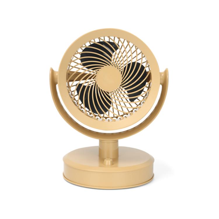 Desktop Fan Outdoor Student Office Portable Rechargeable USB Tabletop Small Fan, Without Light (White), Without Light (Khaki), With Light (White), With Light (Khaki)