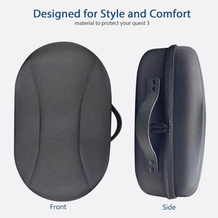 For Meta Quest 3 VR Glasses Storage Case EVA Anti-Pressure Hard Shell Storage Bag