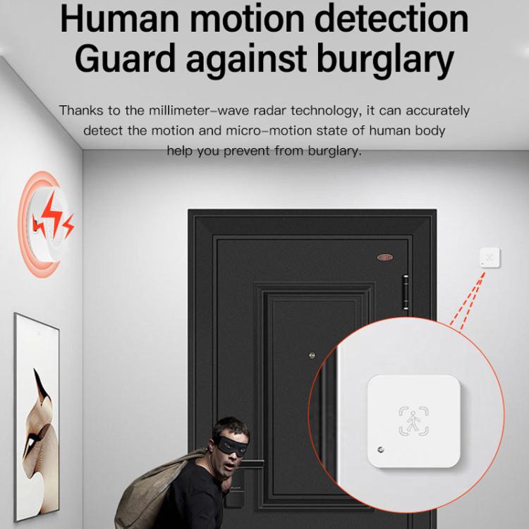 Human Presence Sensor Millimeter Wave Radar Detection Built-in Illuminance Sensor, Tuya WiFi Square, Tuya WiFi Round, Tuya Zigbee Square, Tuya Zigbee Round