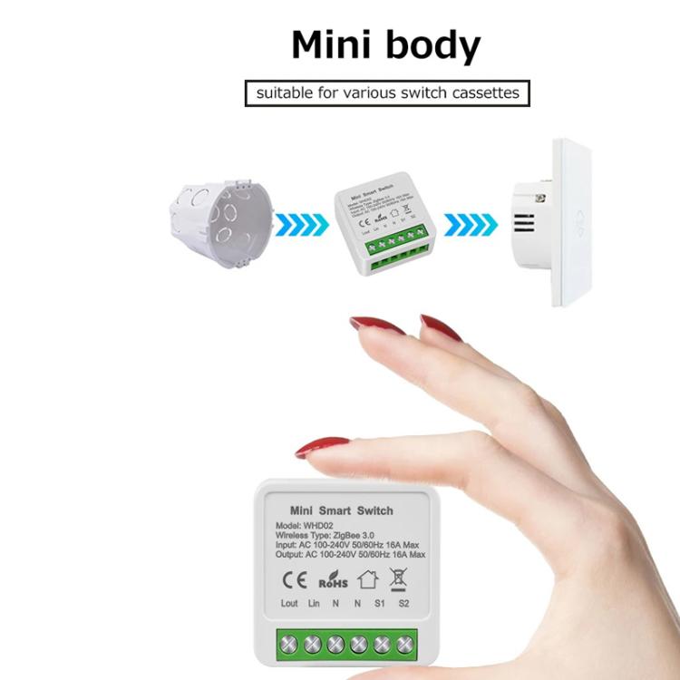 Smart Switch DIY Breaker 2 Way Control Voice Control, Compatible Tuya Zigbee 16A, Compatible eWeLink Zigbee 16A