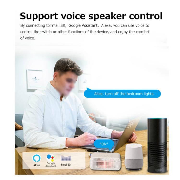 Smart Switch DIY Breaker 2 Way Control Voice Control, Compatible Tuya Zigbee 16A, Compatible eWeLink Zigbee 16A