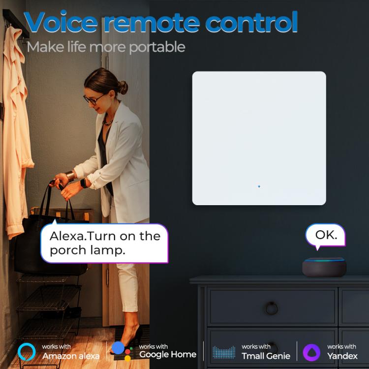 Compatible Tuya ZigBee Smart Light Switch With Radar Motion Sensor No Capacitor Required, 1-Gang, 2-Gang, 3-Gang