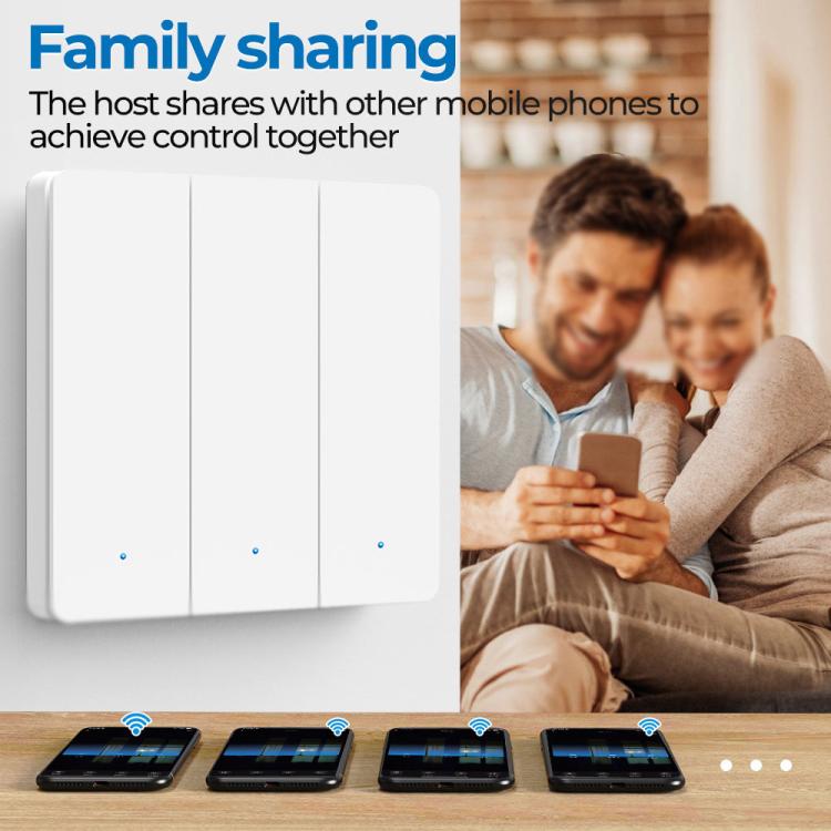 Compatible Tuya ZigBee Smart Light Switch With Radar Motion Sensor No Capacitor Required, 1-Gang, 2-Gang, 3-Gang