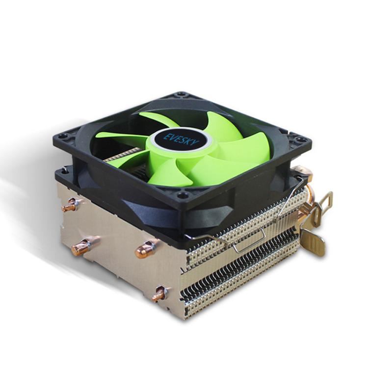 EVESKY CPU Cooler PC Radiator 1850-2200 RPM Quiet Fan For Intel LGA775/115x/1366 & AMD AM2/AM3 Sockets, 200