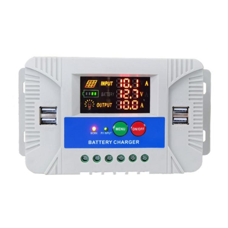12V 24V Setup-Free Color Screen Luminous Display Solar Controller PV Solar Charge Controller, 10A, 20A, 30A, 40A, 50A, 60A