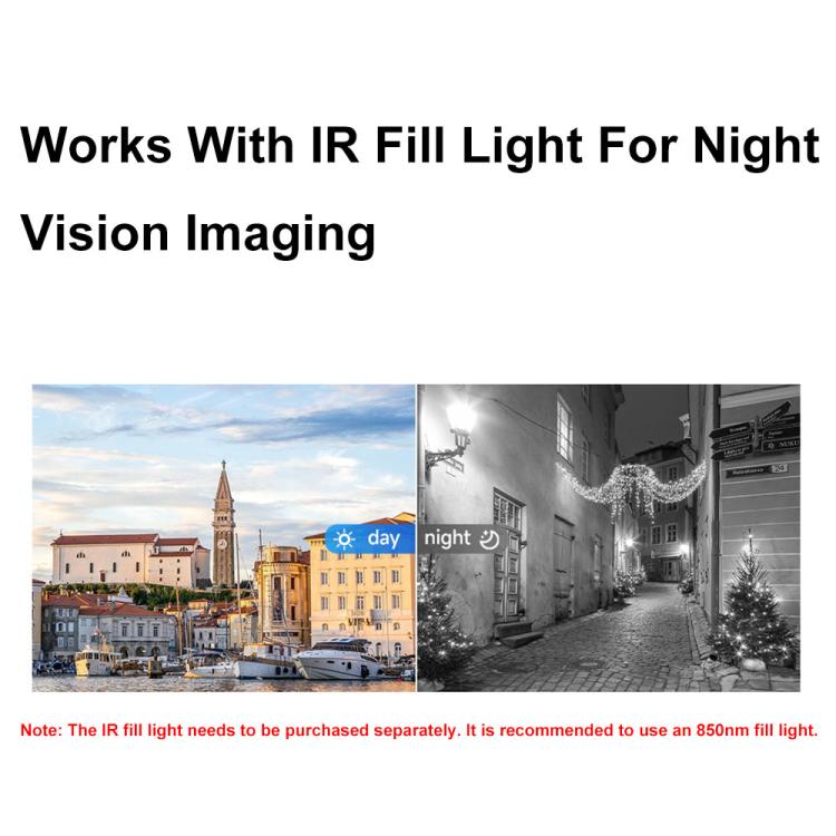 Waveshare For Raspberry Pi Series Boards IMX462 2MP Fixed-Focus IR-CUT Starlight Camera, 30450