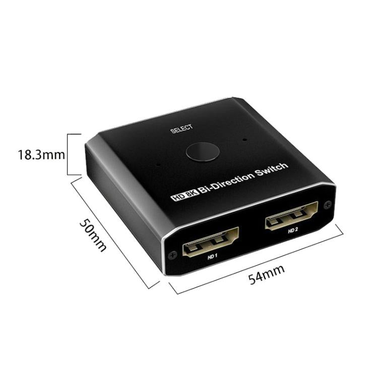 PWAY S6203H 8K 60Hz 2 In 1 Out HDMI-Compatible Two-Way Switcher