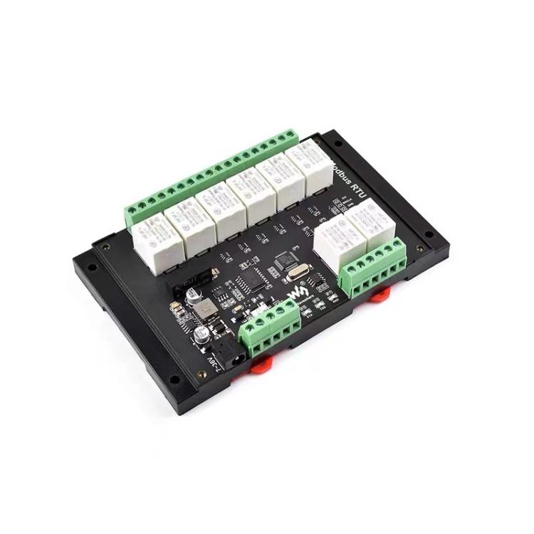 Waveshare Modbus RTU Protocol 8-Ch Latching Relay Module (C) With RS485 Interface, 30460