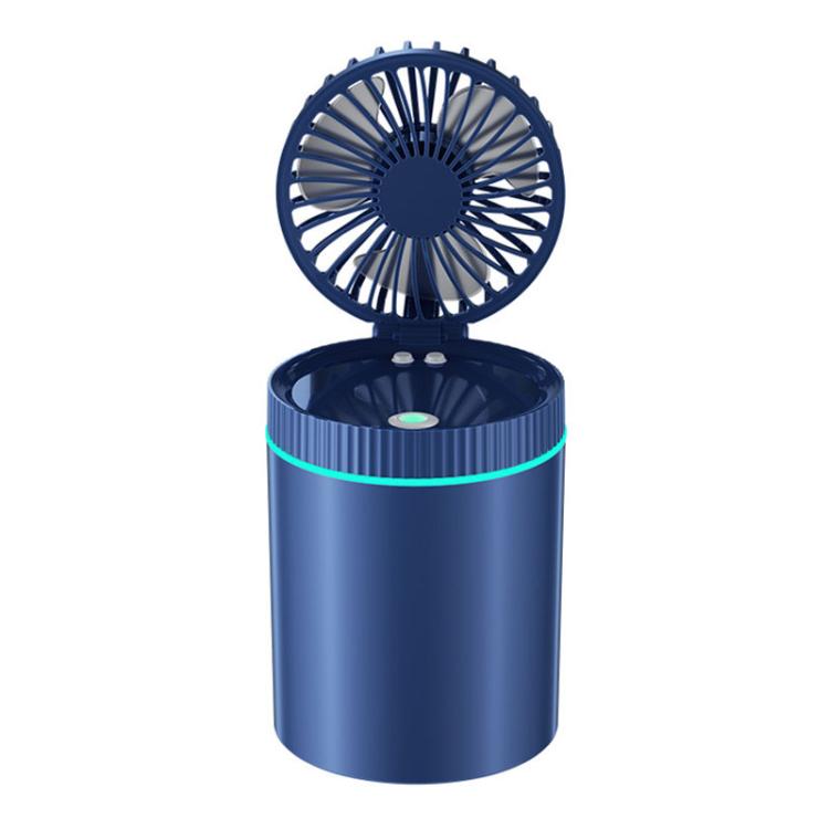 F98 Spray Cooling Desktop Small Fan Bedroom Office Portable Humidifier With Colored Lights, Plug-in (White), Plug-in (Green), Plug-in (Blue), Battery (White), Battery (Green), Battery (Blue)