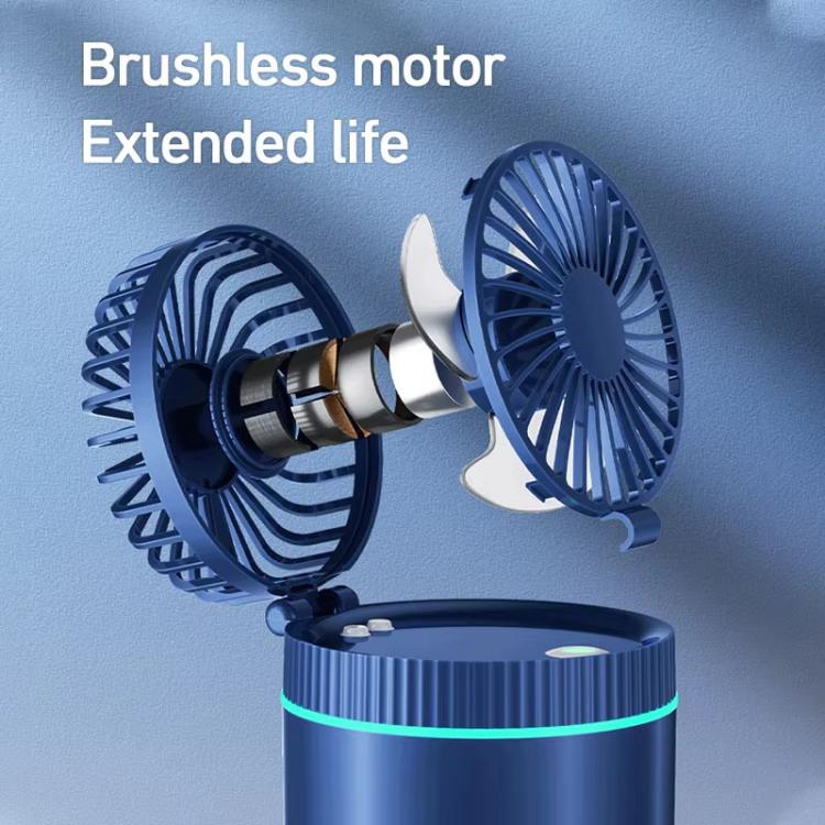 F98 Spray Cooling Desktop Small Fan Bedroom Office Portable Humidifier With Colored Lights, Plug-in (White), Plug-in (Green), Plug-in (Blue), Battery (White), Battery (Green), Battery (Blue)