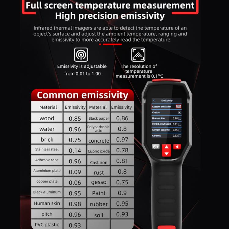 Handheld Infrared Thermal Imager Power Non-Contact Thermometer, HX3