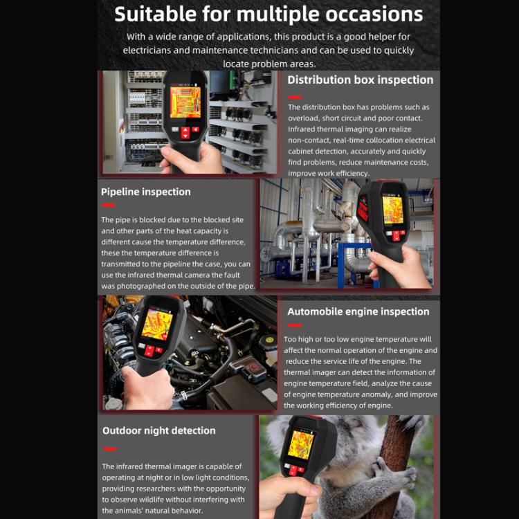 Handheld Infrared Thermal Imager Power Non-Contact Thermometer, HX3