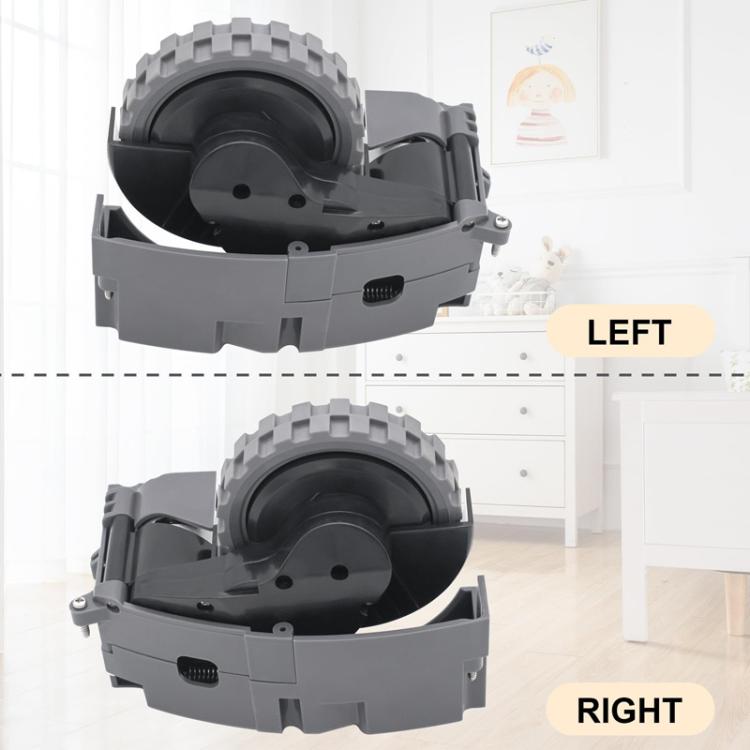 For IRobot Roomba 5/6/7/8/9 Series Walking Wheels Vacuum Cleaner Accessories, Left+Right Wheel-Blue, Left Wheel-Blue, Right Wheel-Blue, Left+Right Wheel-Black, Left Wheel-Black, Right Wheel-Black