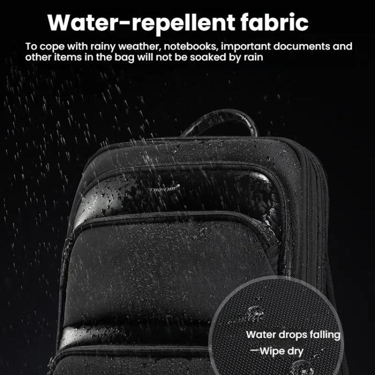 Men Expandable Waterproof Lightweight Laptop Backpack With Floating Zipper, Tigernu T-B9121 15.6 Inch, Tigernu T-B9121 17 Inch