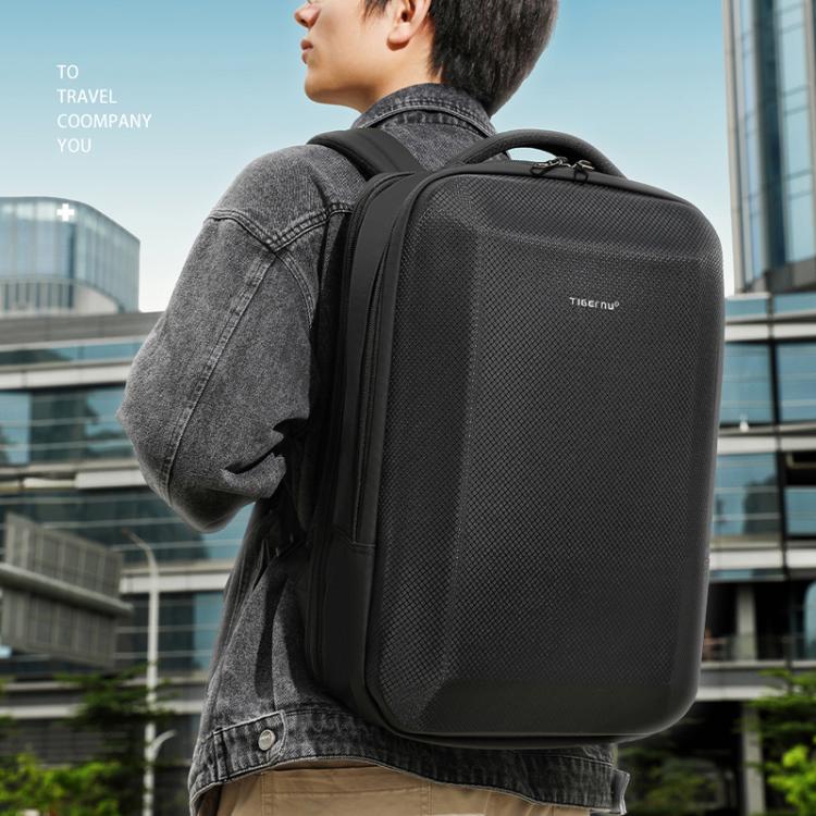 Tigernu T-B9152A 15.6-inch Men Hardshell Waterproof Backpack with Dry/Wet Separated Compartment & Air-Cushioned Shockproof Laptop Sleeve