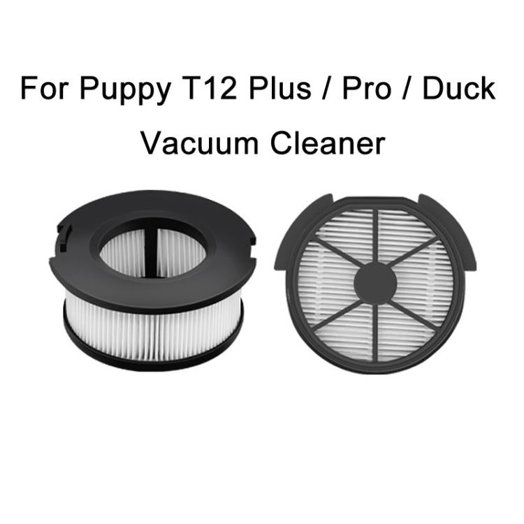For Puppy T12 Plus / Pro / Duck Wireless Handheld Vacuum Cleaner Accessories Hepa Filter Foam, Front Filter, Rear Filter