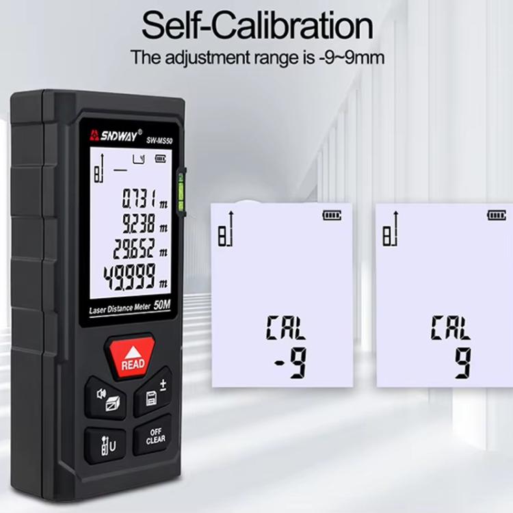 Laser Distance Measuring Instrument High Precision Laser Ruler, SNDWAY SW-MS50 50M, SNDWAY SW-MS70 70M, SNDWAY SW-MS100 100M