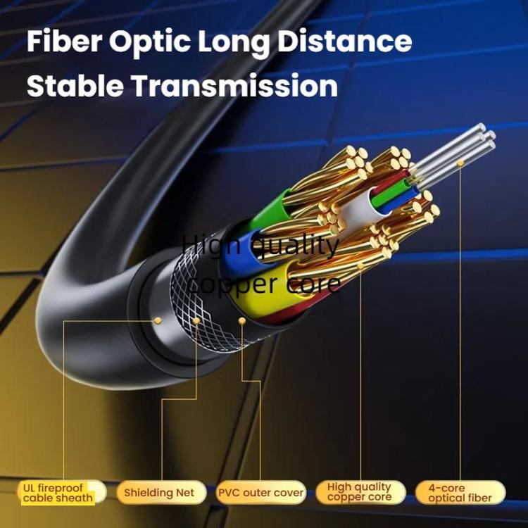 DTECH DT-HF8005 8K 60Hz HDMI 2.1 Fiber Optic Cable Dolby Atmos, EARC For PS5, Xbox, Home Theater, Gaming Monitor, 2m, 3m, 5m, 8m, 10m, 15m, 20m