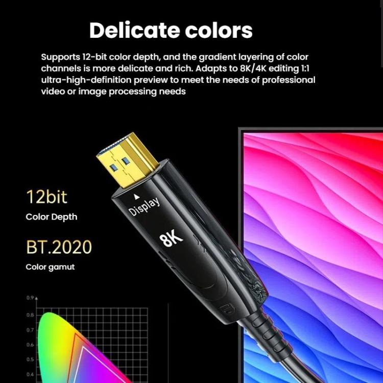 DTECH DT-HF8005 8K 60Hz HDMI 2.1 Fiber Optic Cable Dolby Atmos, EARC For PS5, Xbox, Home Theater, Gaming Monitor, 2m, 3m, 5m, 8m, 10m, 15m, 20m