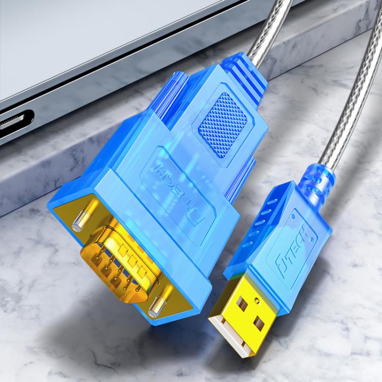 DTECH DT-5011 USB 2.0 to RS232 Serial Adapter Cable, FT232 & ZT213 Dual-Chip with LED Indicator, 0.5m, 1m, 1.5m, 2m, 3m, 5m
