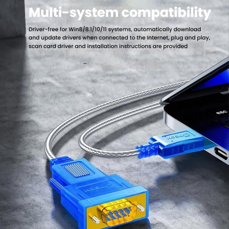 DTECH DT-5011 USB 2.0 to RS232 Serial Adapter Cable, FT232 & ZT213 Dual-Chip with LED Indicator, 0.5m, 1m, 1.5m, 2m, 3m, 5m