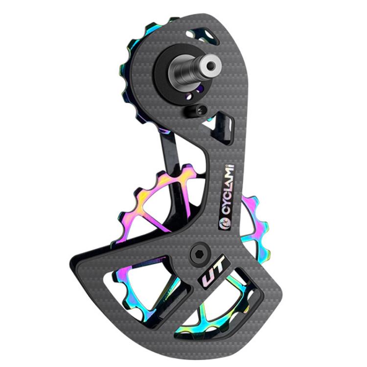 Leva cambio CYCLAMI in fibra di carbonio per bici da strada, deragliatore posteriore in ceramica con puleggia grande, For Shimano 8000 / 8020 / 8050 / 8070 / 8170 / 9100 / 9150 / 9170, For Shimano R7000, For Shimano 5800 / 5700