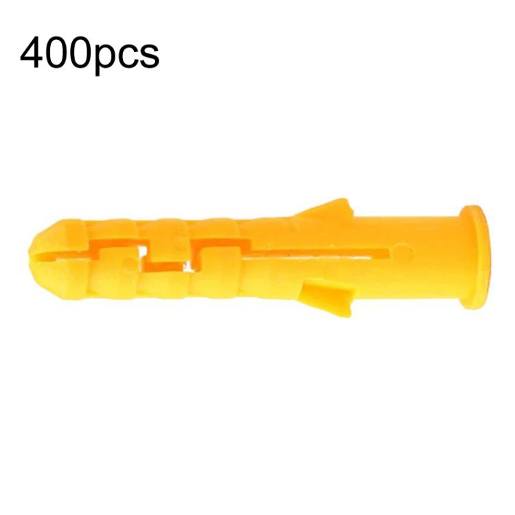 400 pezzi di tasselli a espansione in plastica a vite, mini tasselli in gomma per ancoraggio a muro, M6 x 30mm Yellow, M6 x 80mm Yellow, M8 x 40mm Yellow, M8 x 80mm Yellow, M8 x 120mm Yellow, M10 x 50mm Yellow, M10 x 80mm Yellow, M10 x 120mm Yellow