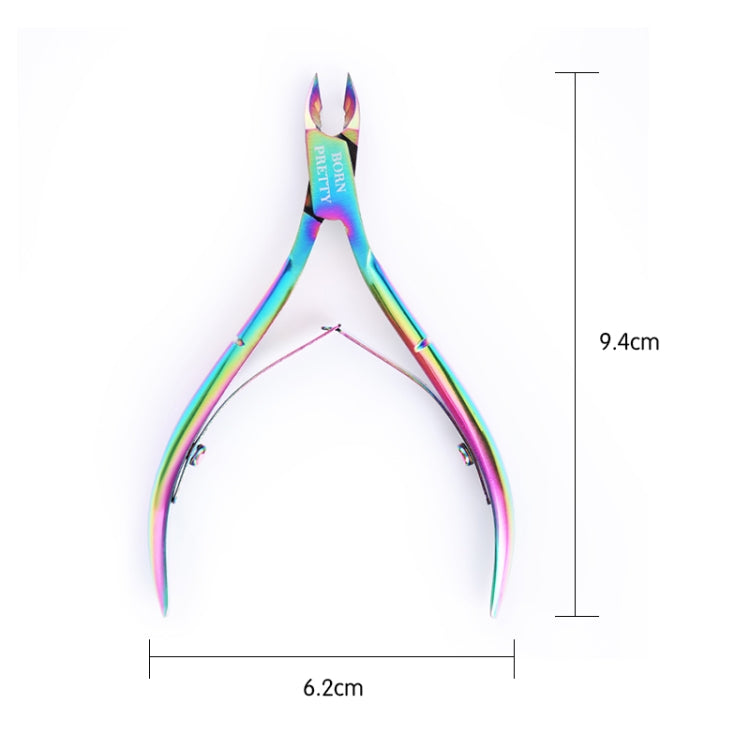 3 pezzi tronchesi per cuticole per unghie tagliaunghie arcobaleno forbice rimozione della pelle morta taglio manicure strumento per nail art