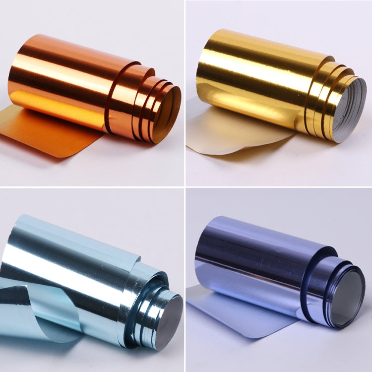 3 fogli di lamina scorrevole in nastro d'oro per unghie, trasferimento olografico, adesivo, adesivo, set di decorazioni per manicure stellato, 3 PCS Gold Silver