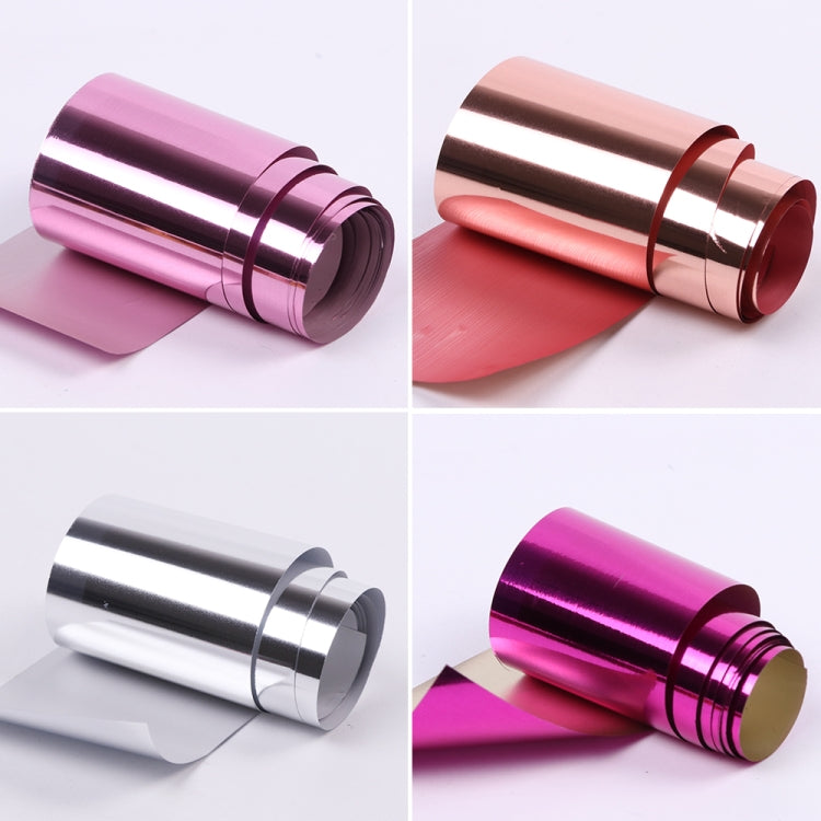 3 fogli di lamina scorrevole in nastro d'oro per unghie, trasferimento olografico, adesivo, adesivo, set di decorazioni per manicure stellato, 3 PCS Gold Silver