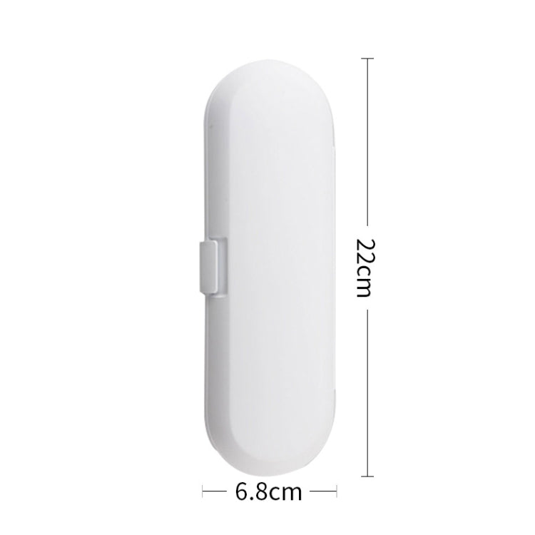 Scatola di immagazzinaggio portatile da viaggio per spazzolino elettrico sonico universale da 3 pezzi, White