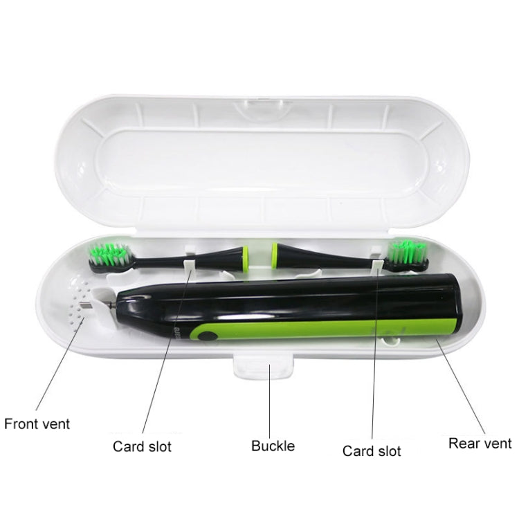 Scatola di immagazzinaggio portatile da viaggio per spazzolino elettrico sonico universale da 3 pezzi, White