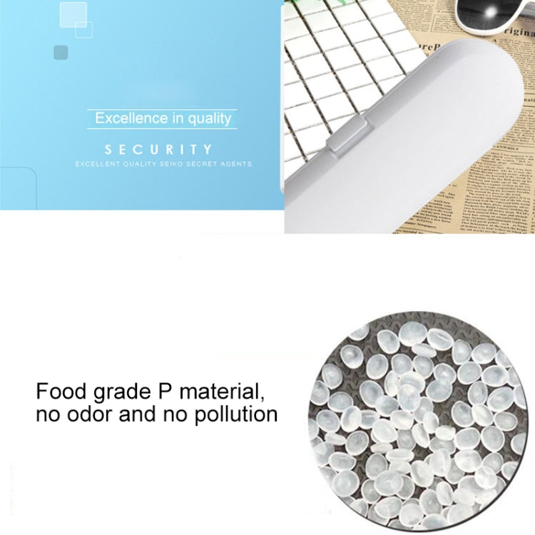 Scatola di immagazzinaggio portatile da viaggio per spazzolino elettrico sonico universale da 3 pezzi, White