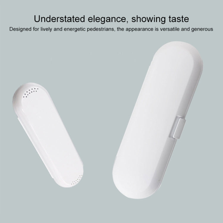 Scatola di immagazzinaggio portatile da viaggio per spazzolino elettrico sonico universale da 3 pezzi, White