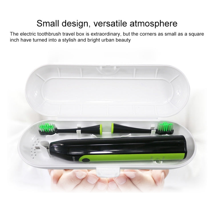 Scatola di immagazzinaggio portatile da viaggio per spazzolino elettrico sonico universale da 3 pezzi, White