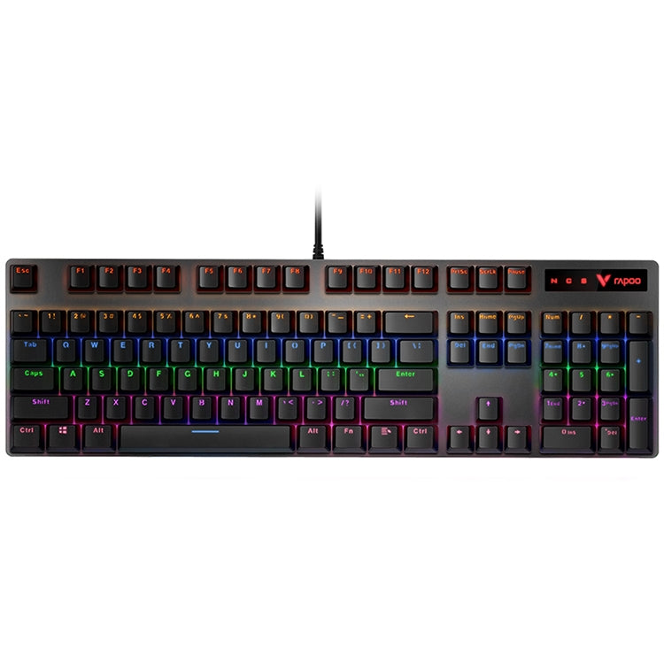 Rapoo V500 PRO Luce mista 104 tasti Desktop Laptop Gioco per computer Esports Office Home Digitazione Tastiera meccanica cablata, Black Shaft, Green Shaft, Tea Shaft, Red Shaft