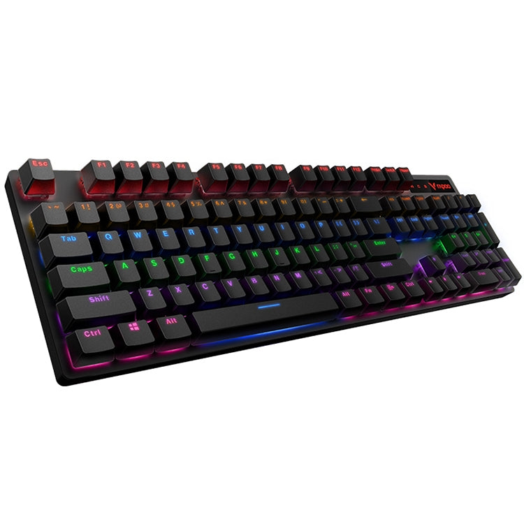 Rapoo V500 PRO Luce mista 104 tasti Desktop Laptop Gioco per computer Esports Office Home Digitazione Tastiera meccanica cablata, Black Shaft, Green Shaft, Tea Shaft, Red Shaft