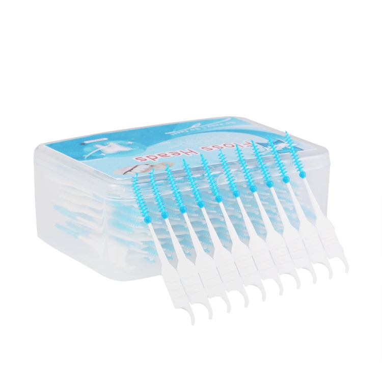 Strumento di pulizia portatile per la pulizia dei denti a spirale in silicone morbido a doppia testa da 2 pezzi