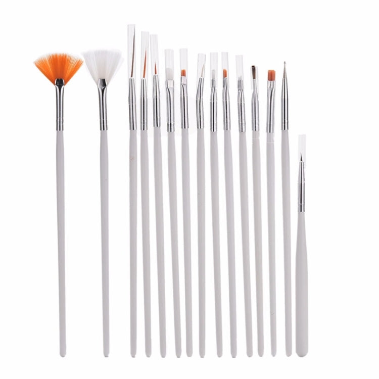 15 PCS / Set Strumenti per nail art Pennelli per manicure Strass Decorazioni per unghie Kit Nrush per unghie Kit penna per pittura per unghie