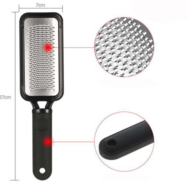 Scrubber per la rimozione del callo per pedicure del piede in acciaio inossidabile