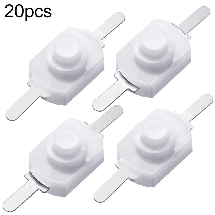 20 interruttori a pulsante per torcia a LED YT-1208-YD, Bent Feet, Straight Feet