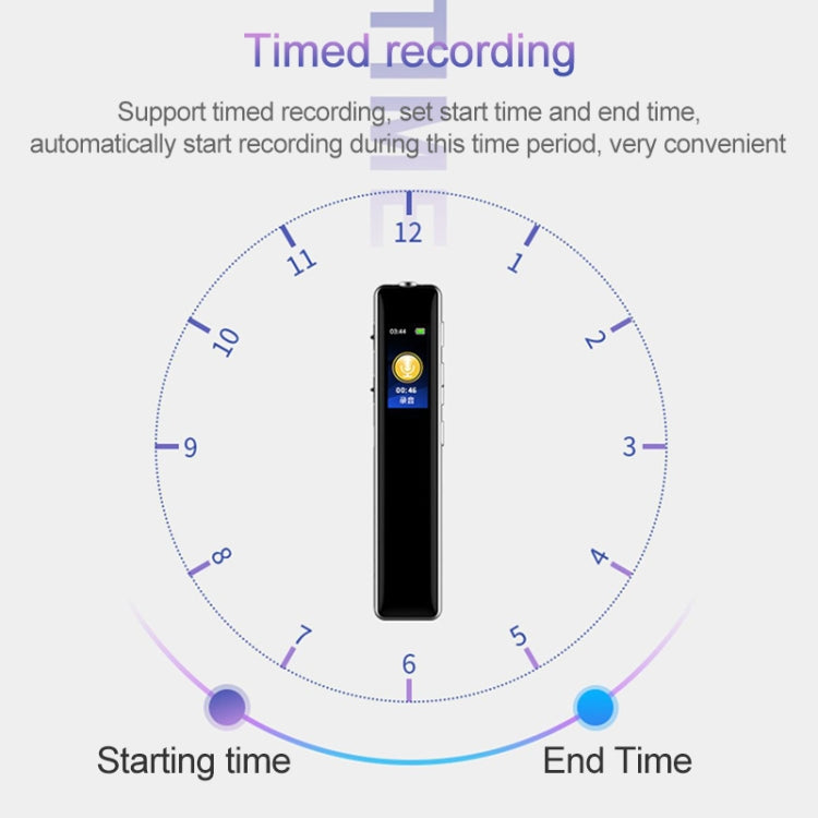 Q33 External MP3 Playback Voice Control High-definition Noise Reduction Recording Pen, 16G, Support Password Protection and One-touch Recording, 16G