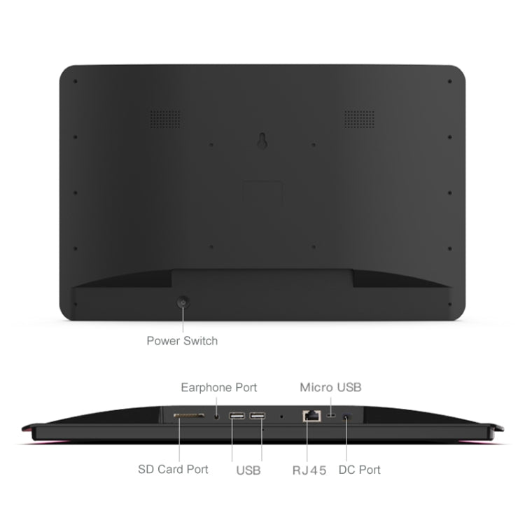 Android 8.1 RK3288 Quad Core Cortex A17 fino a 1,8 GHz, supporto Bluetooth, WiFi e OTG con indicatore LED, HSD1012T-B01 2GB+16GB, HSD1012T-B02 2GB+16GB, HSD1012T-W01 2GB+16GB