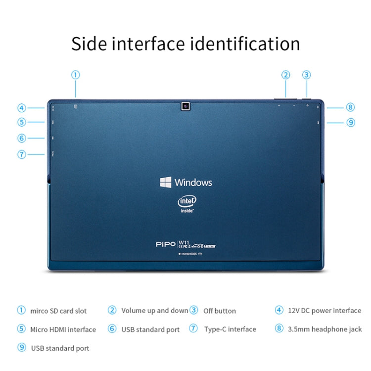 Windows 10, Intel Gemini Lake N4120 Quad Core fino a 2,6 GHz, con tastiera e penna stilo, supporto WiFi dual band, Bluetooth e scheda micro SD, 8GB+128GB+256GB