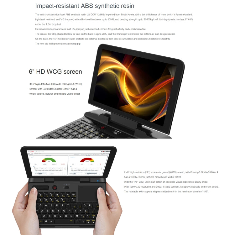 Windows 10 Intel Celeron N4120 Quad Core, supporto Dual Band WiFi e Bluetooth e scheda TF, spina americana, MicroPC 8GB+256GB US